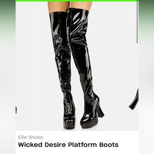Dolls Kill Wicked Desire Platform Boots